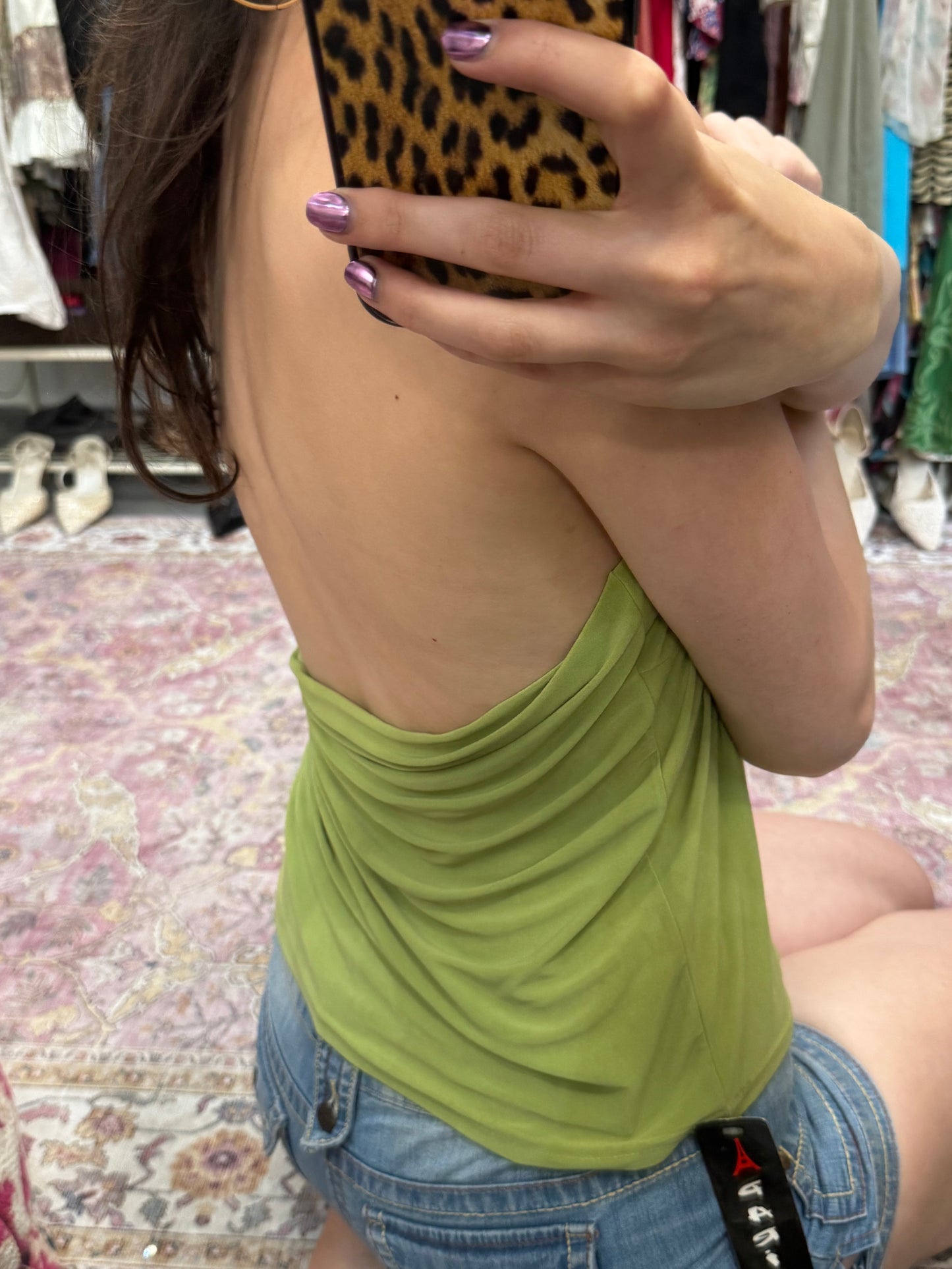 Vintage 00’s embellished halter top ( side 10-14 )