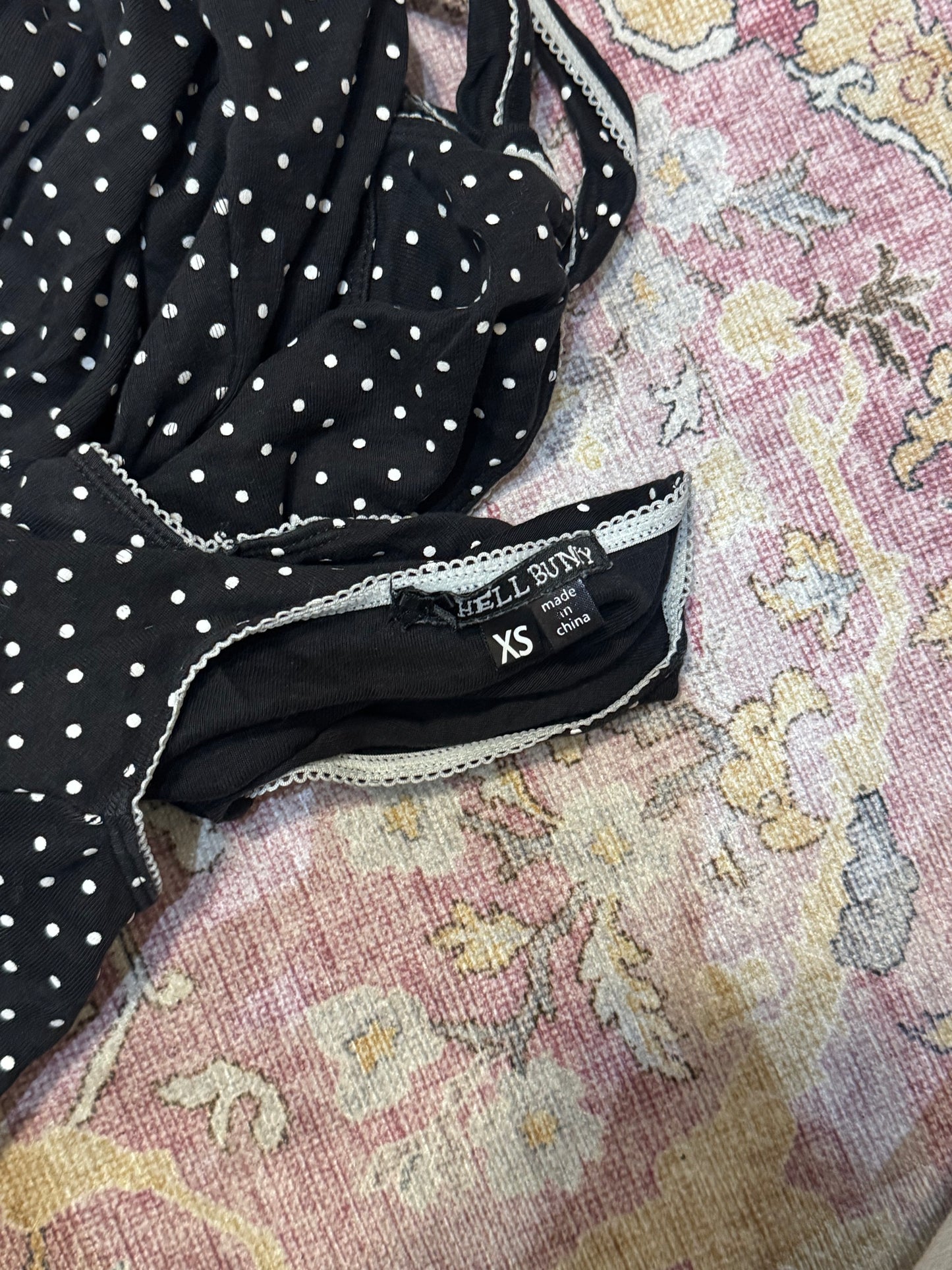 Vintage hell bunny polka dot top