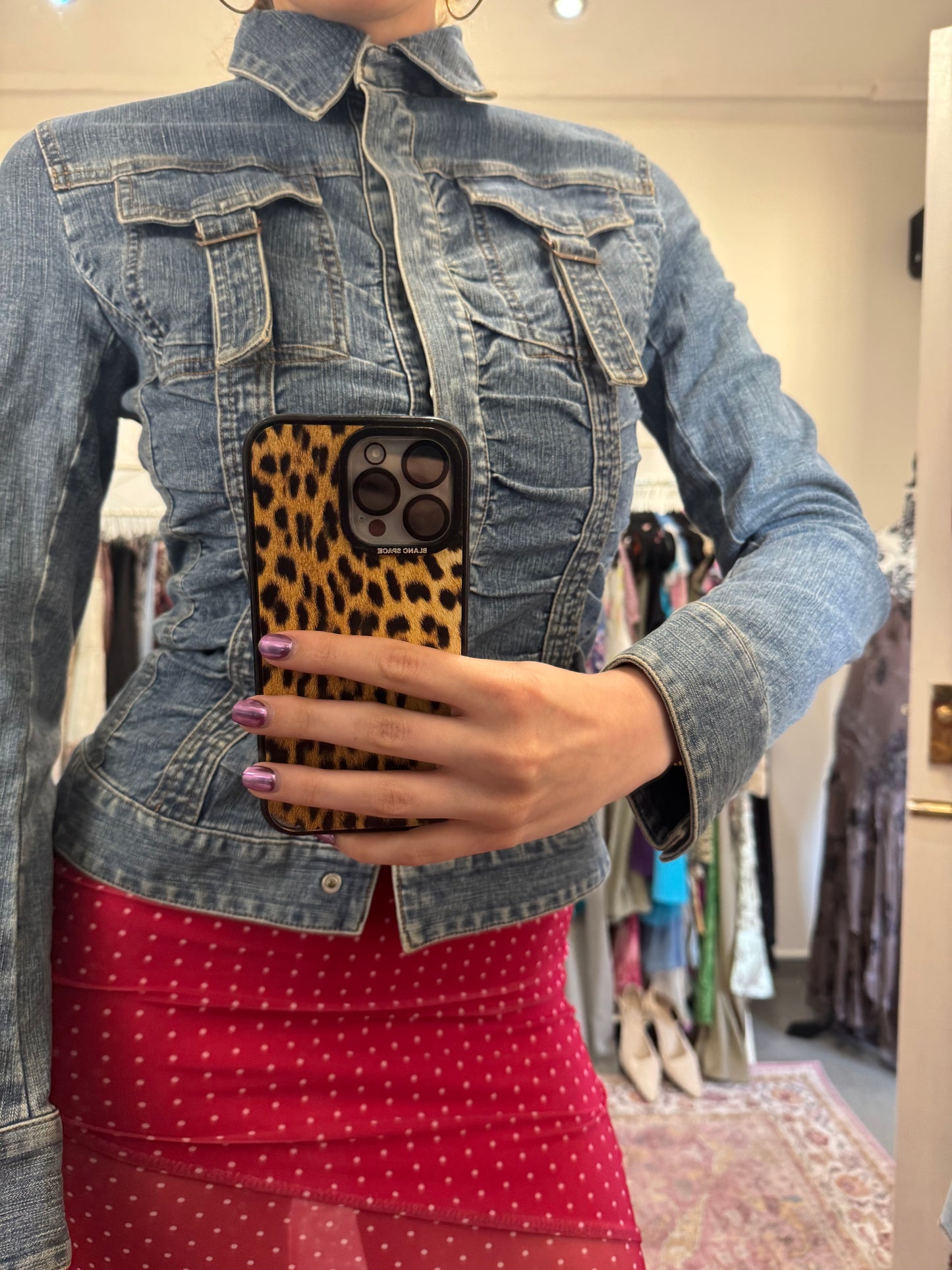 Vintage 00’s cinched denim jacket