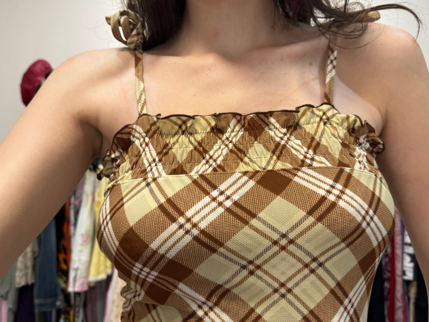 Vintage 00’s checkered top