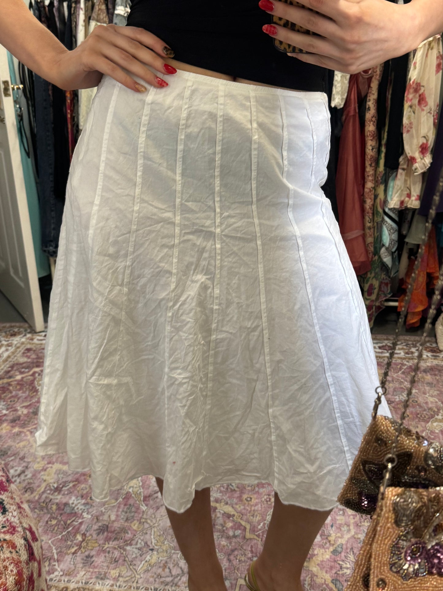 Vintage 00’s pleated midi skirt