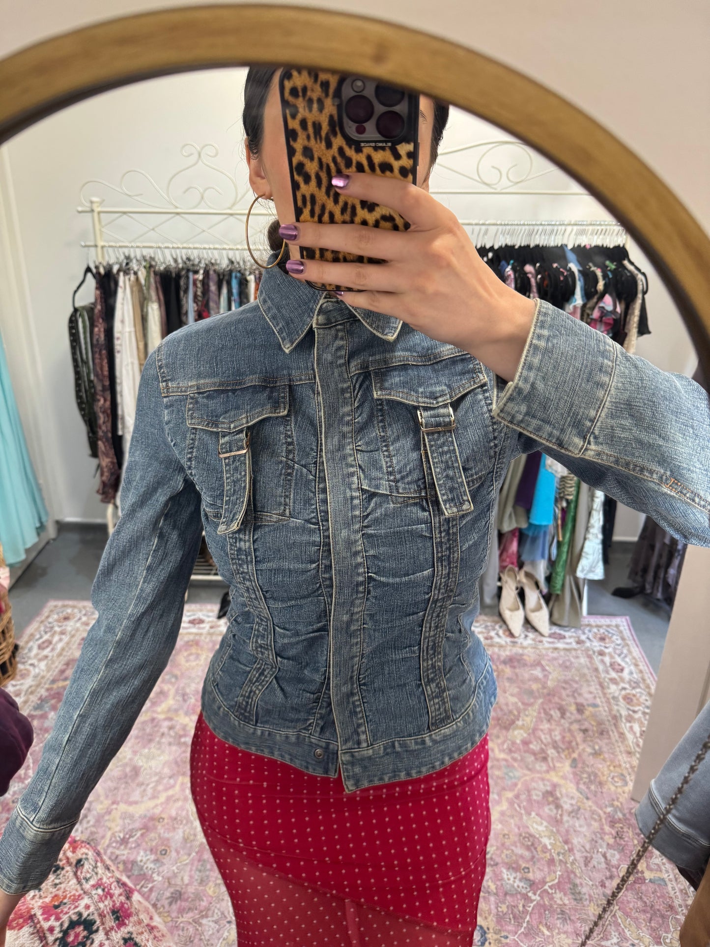 Vintage 00’s cinched denim jacket