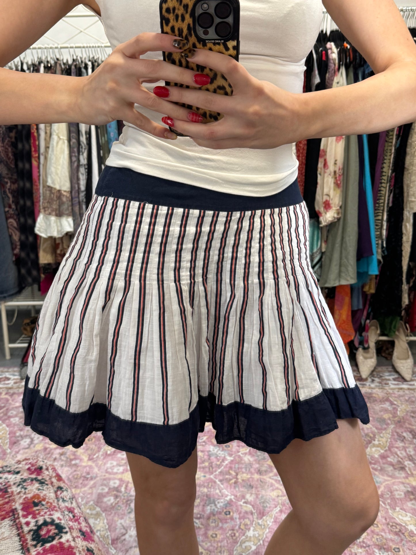 Vintage 00’s striped mini skirt