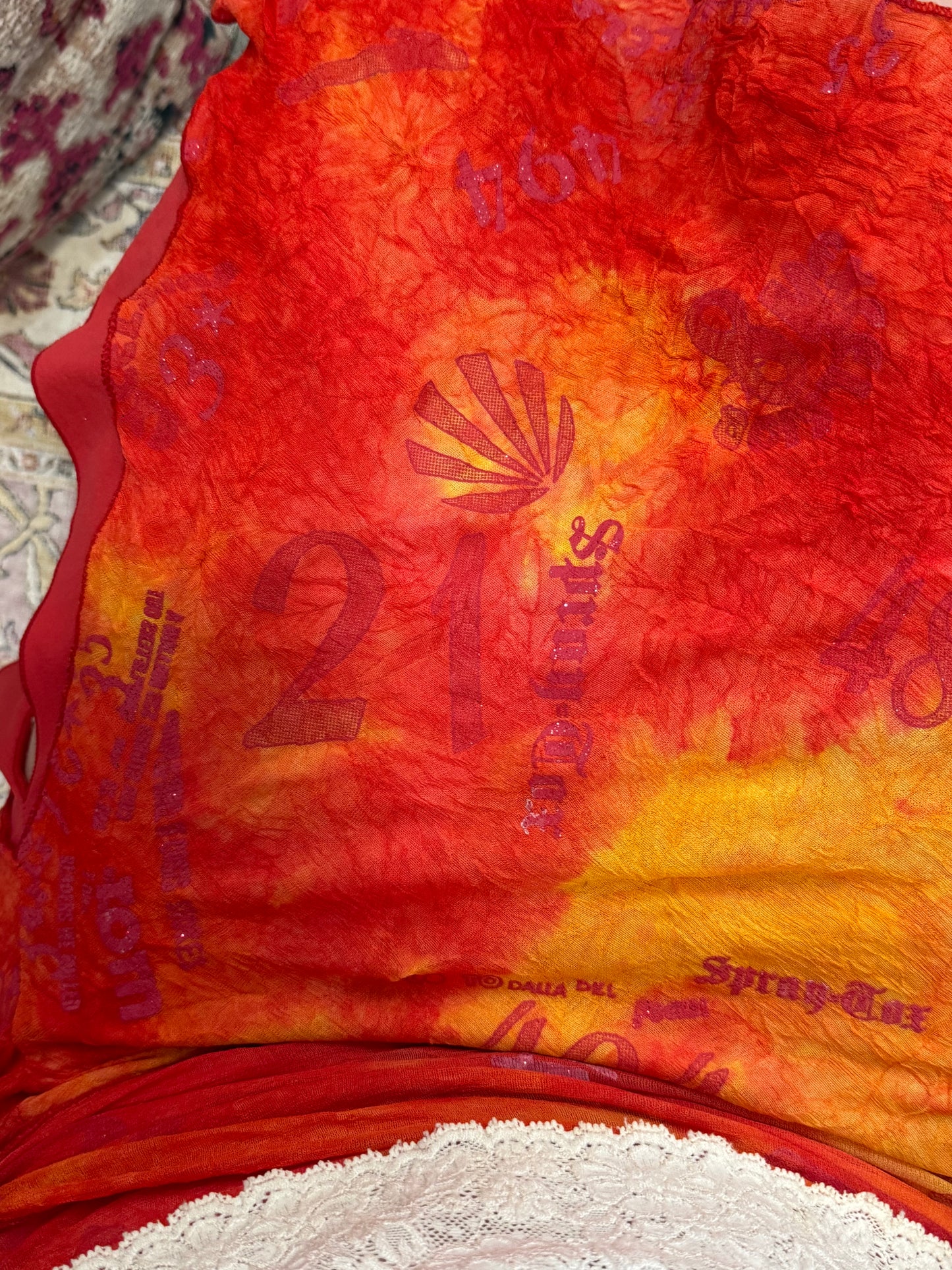 Vintage 00’s ombre embellished mini skirt