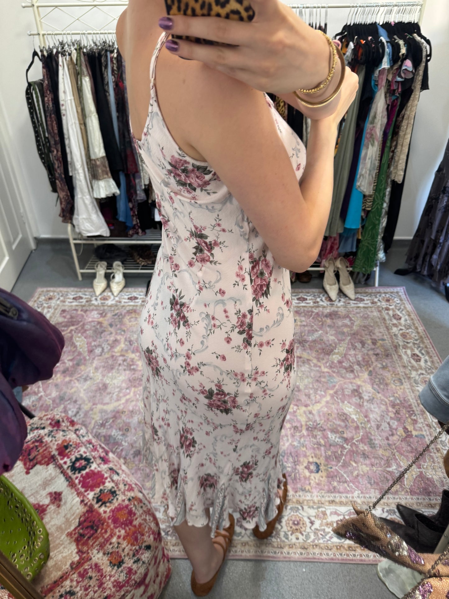 Vintage 00’s floral per Una maxi dress