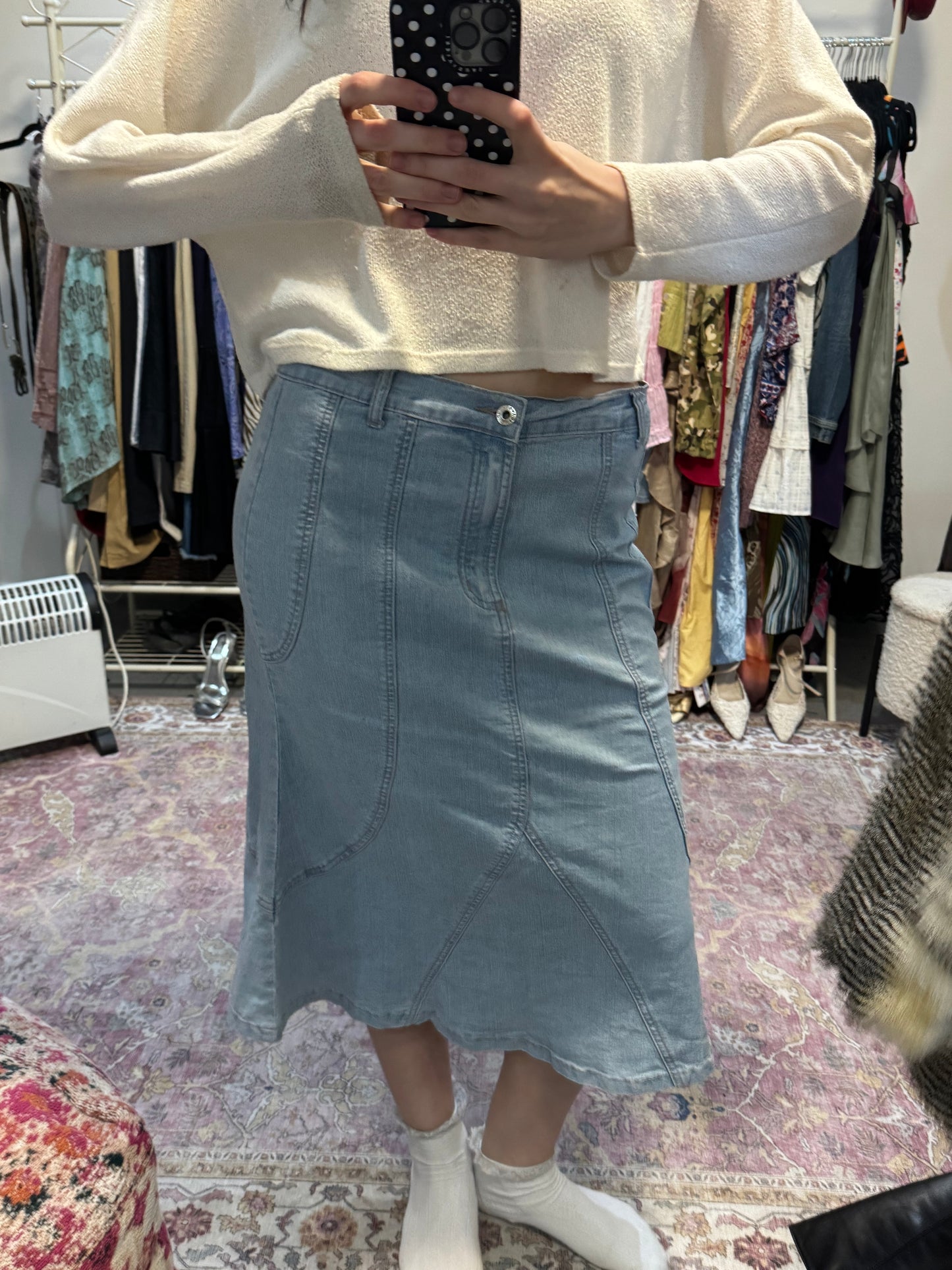 Vintage maxi skirt ( size 12-14 )