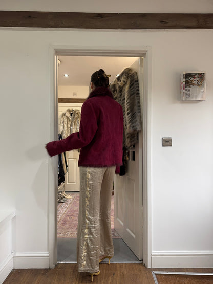 Vintage 00’s burgundy coat