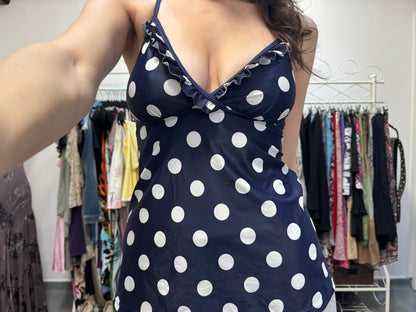 Vintage 00’s polka dot ruffled top