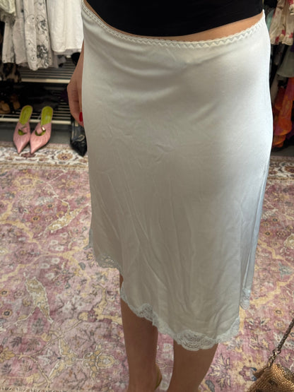 Vintage 90’s lace trim midi skirt