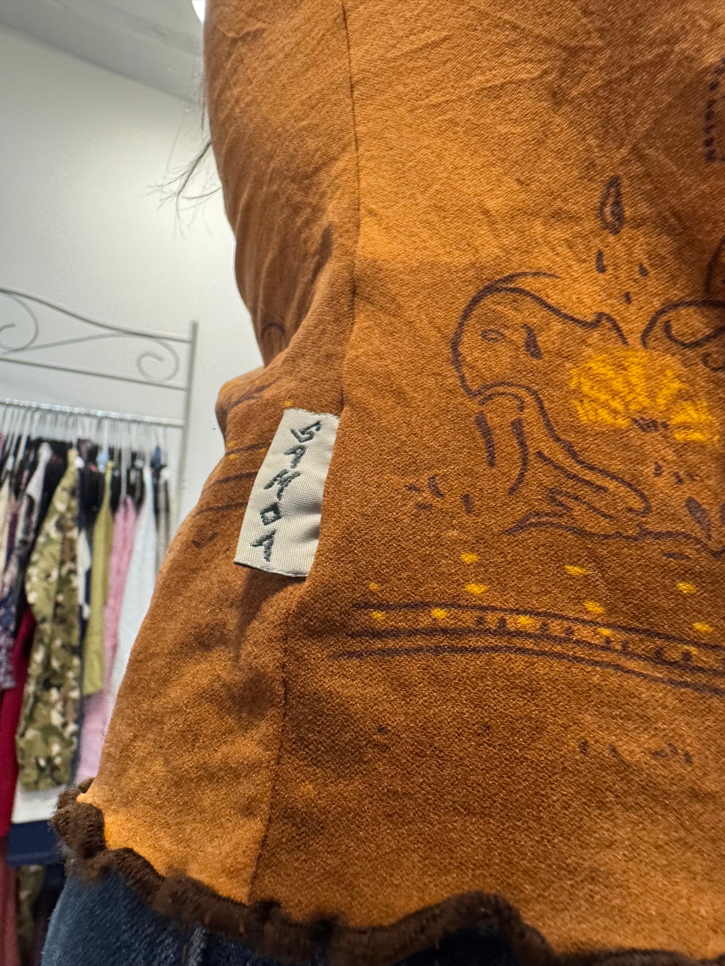 Vintage Samoa Buddha graphic top