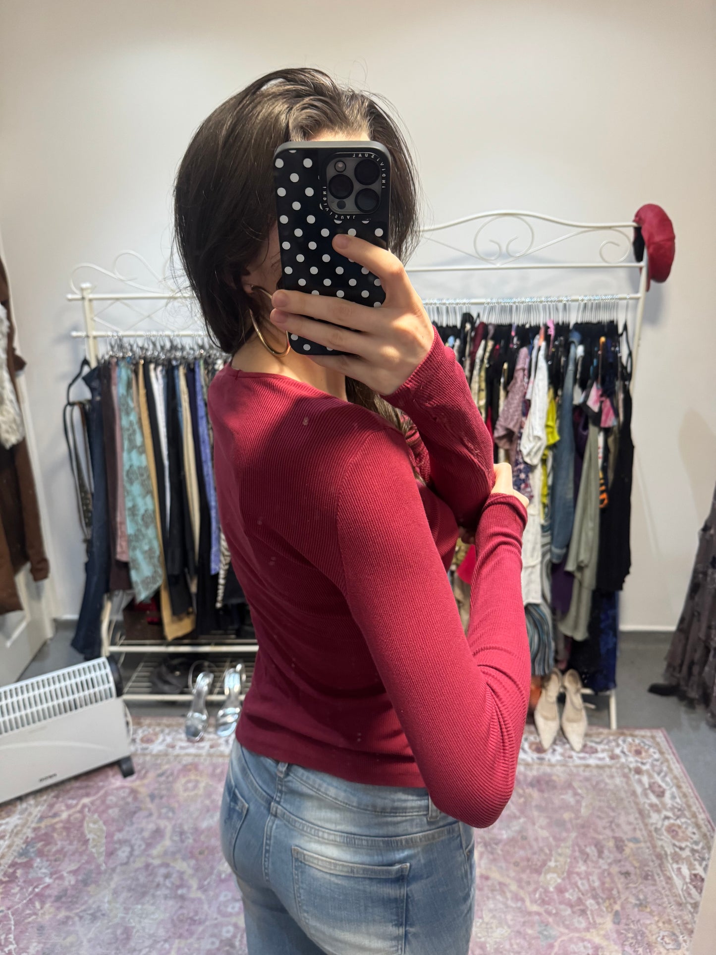 Vintage 00’s tie up Henley