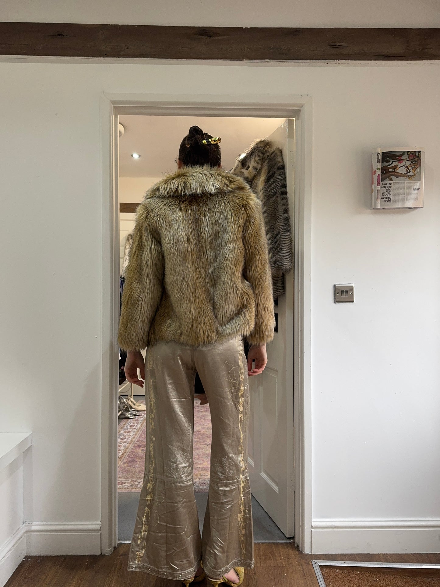 Vintage 00’s Topshop fur coat