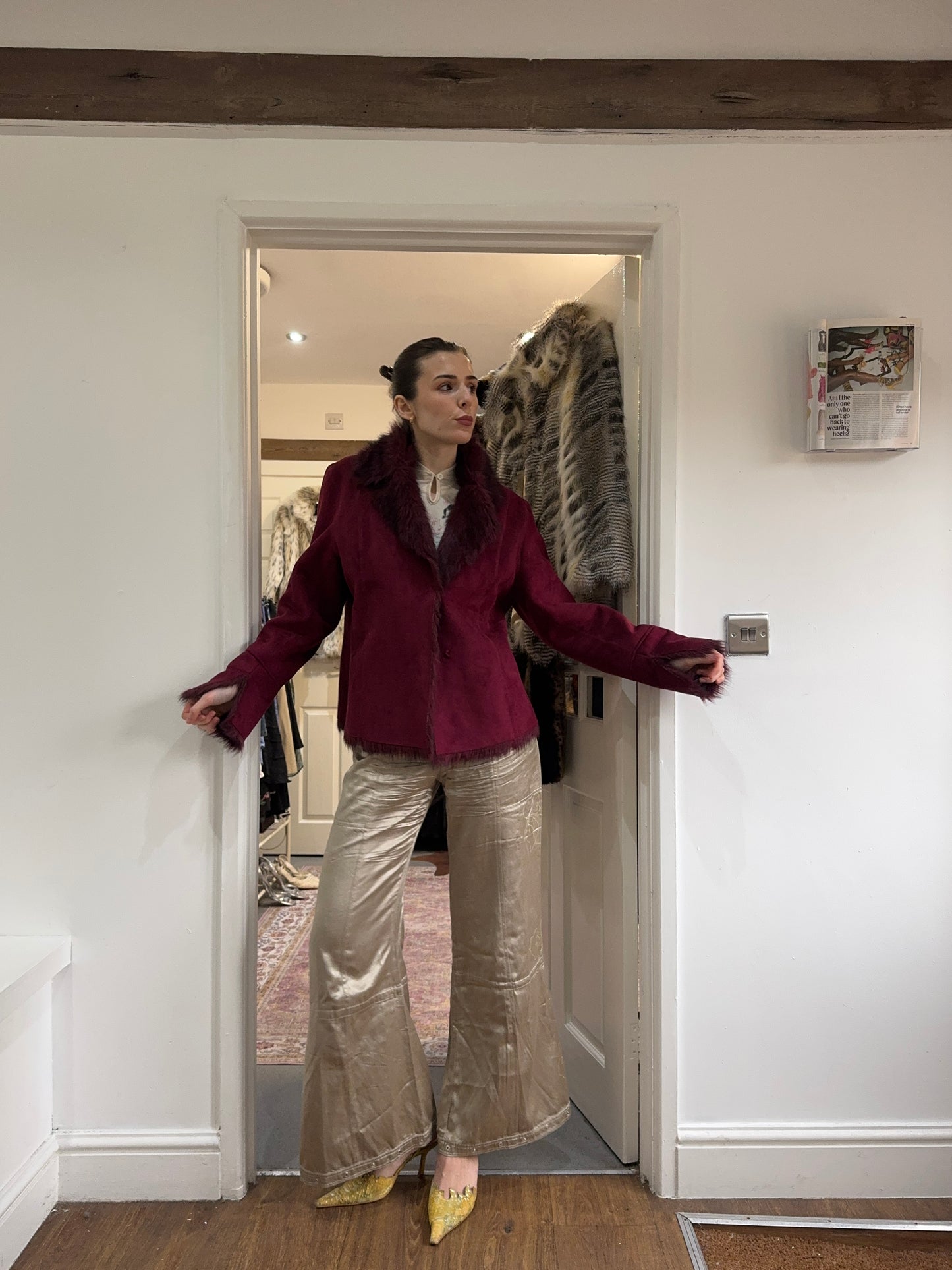 Vintage 00’s burgundy coat