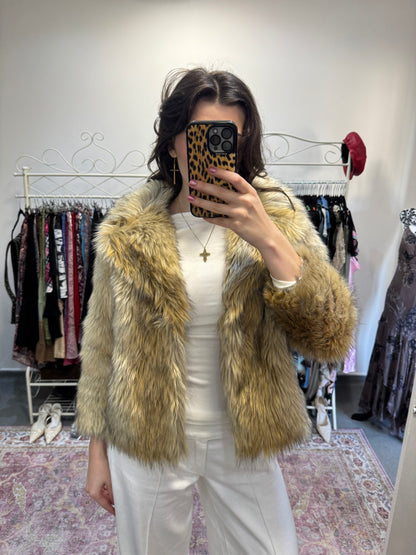 Vintage 00’s topshop fur coat