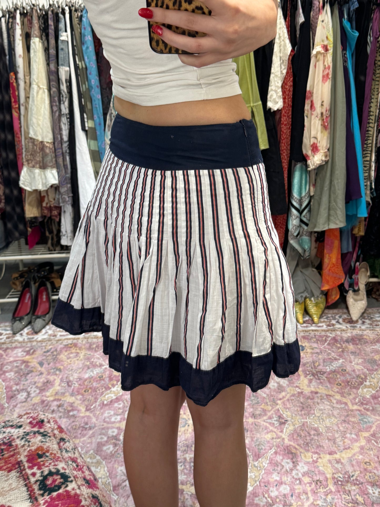Vintage 00’s striped mini skirt
