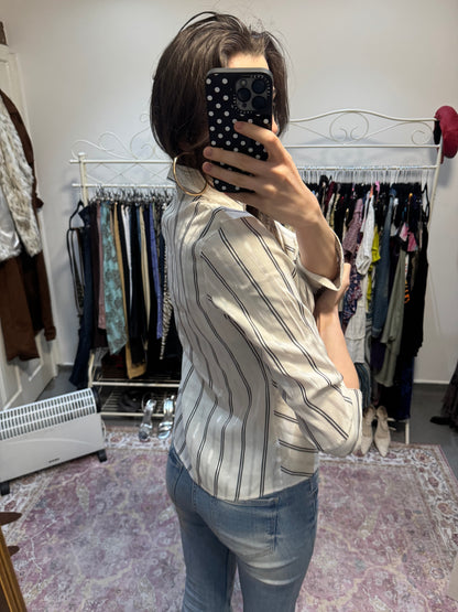 Vintage m&s striped shirt ( size 12-14)
