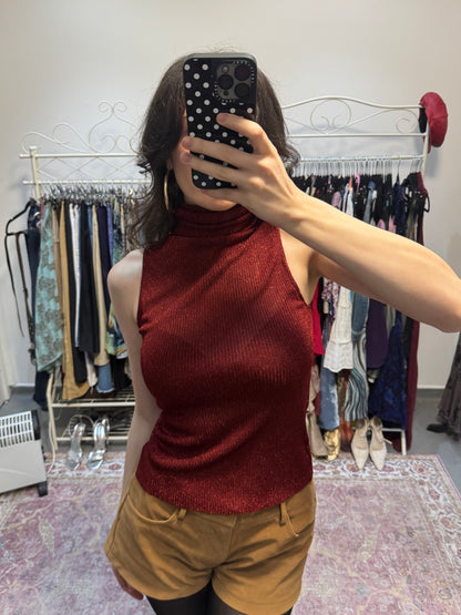 Vintage 00’s sparkly roll neck top