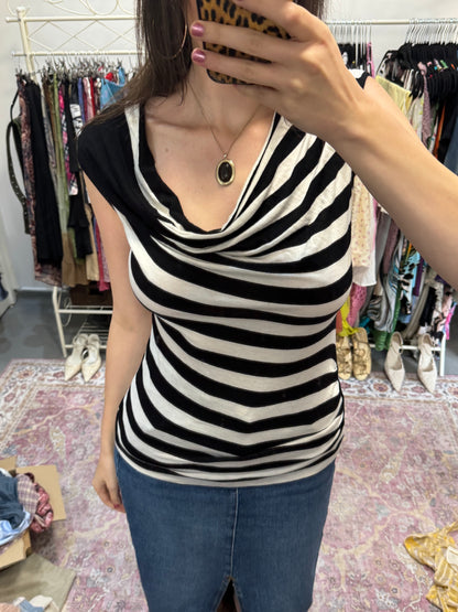 Vintage 00’s stripe 3 way wear top
