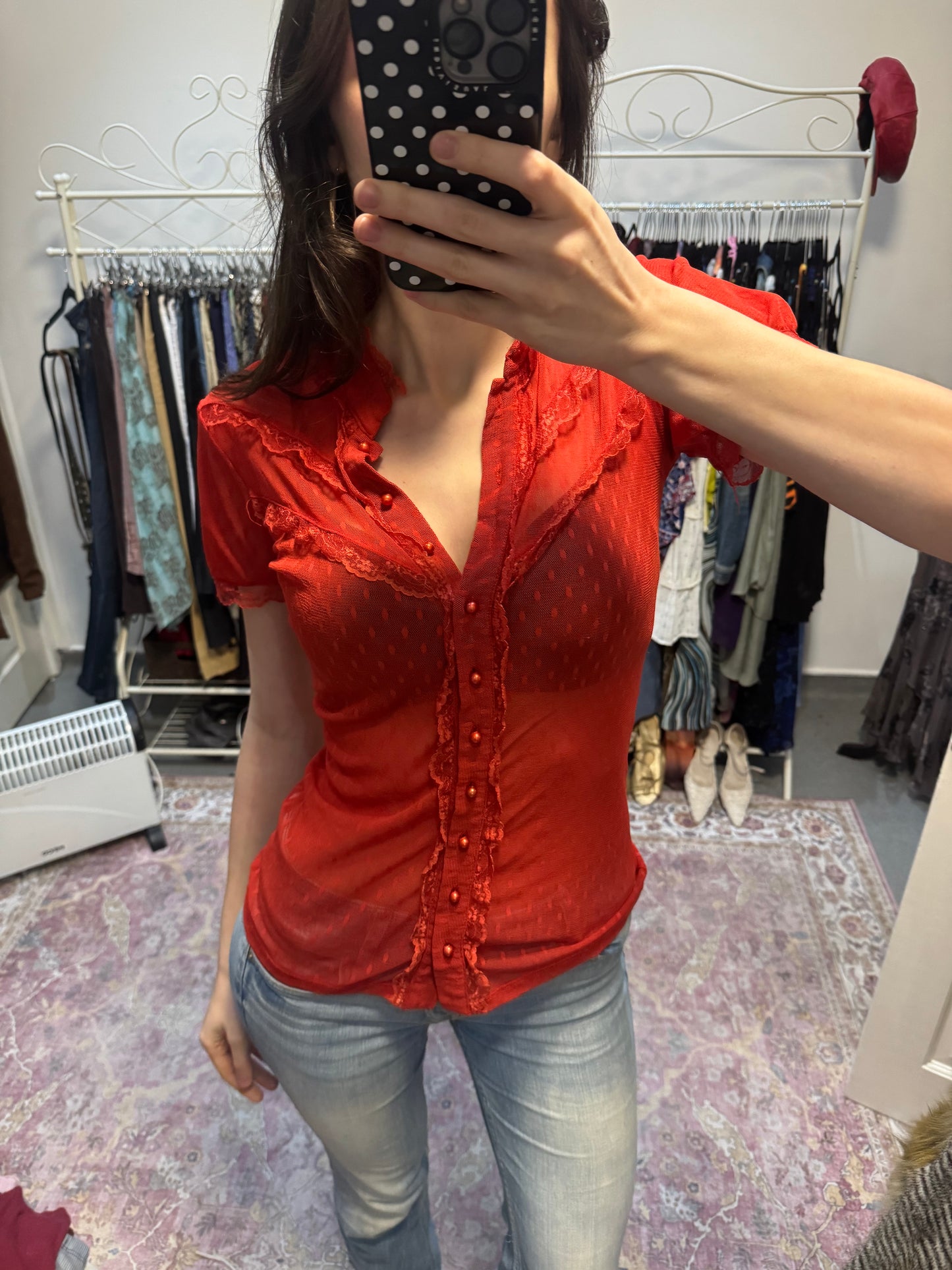 Vintage 00s sheer shirt