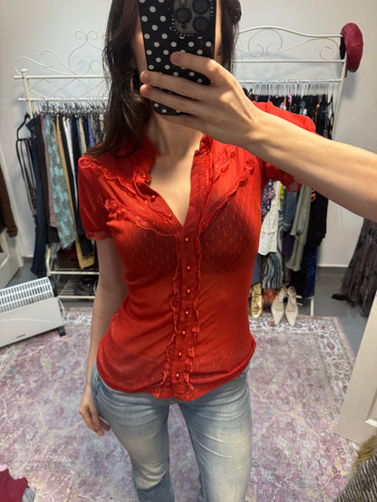 Vintage 00s sheer shirt