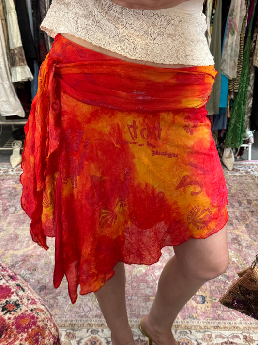 Vintage 00’s ombre embellished mini skirt