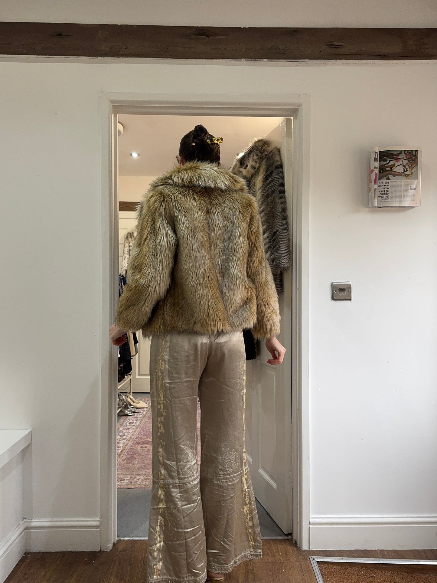 Vintage 00’s Topshop fur coat