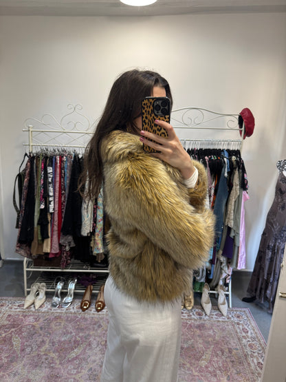 Vintage 00’s topshop fur coat