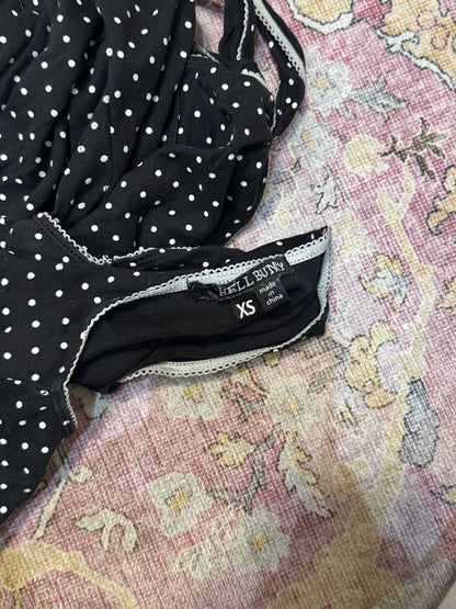 Vintage hell bunny polka dot top