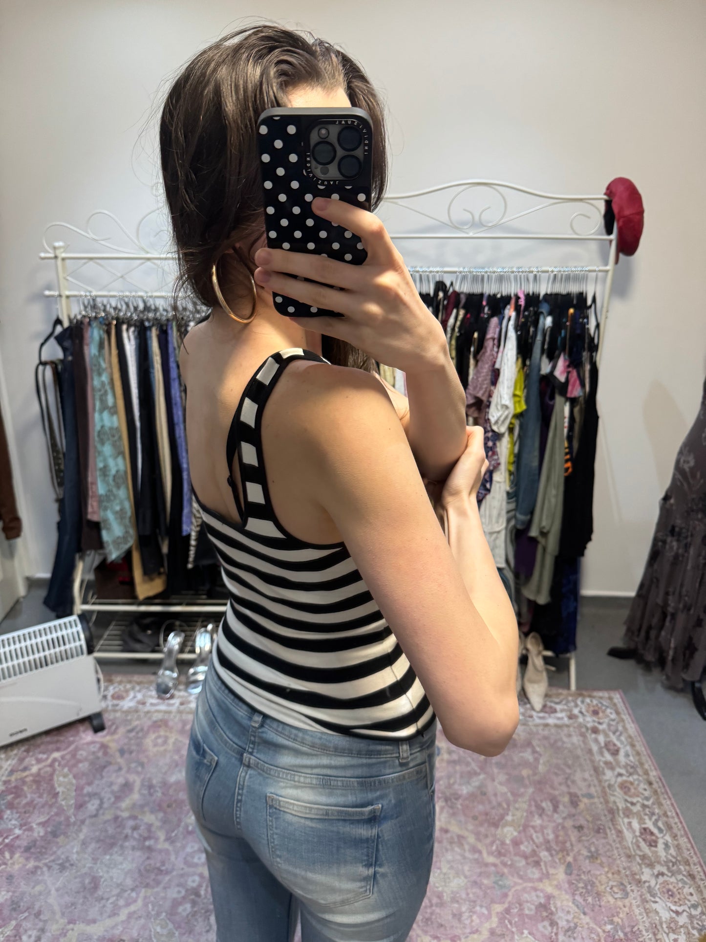 Vintage MNG striped vest top