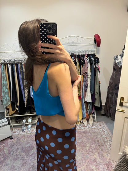 Vintage papaya blue camisole