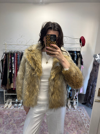 Vintage 00’s topshop fur coat