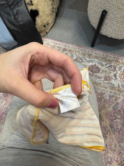 Vintage 00’s yellow striped halter