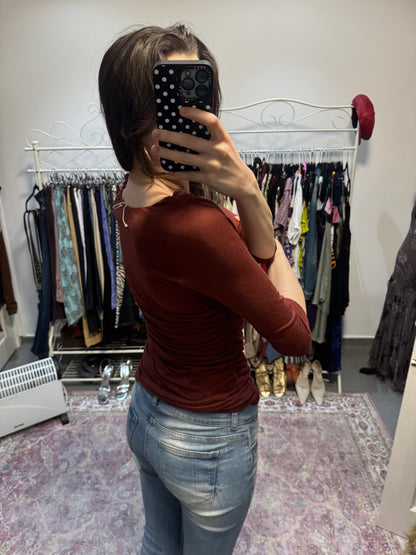 00’s h&m cowl neck top