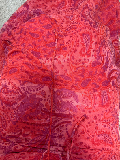 Vintage 00’s paisley fishtail maxi skirt