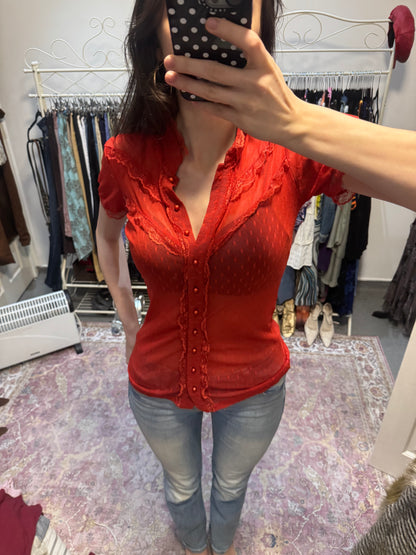 Vintage 00s sheer shirt