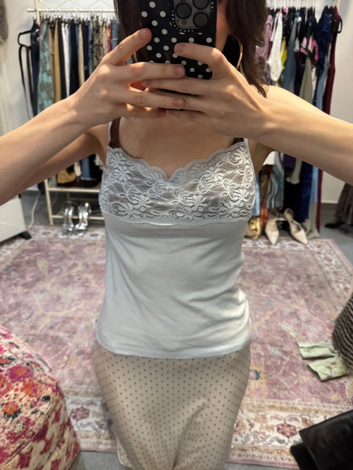 Vintage 00’s laced trim camisole