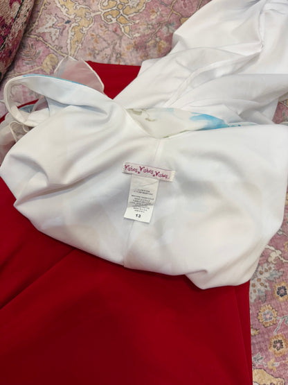 Vintage floral floaty midi dress