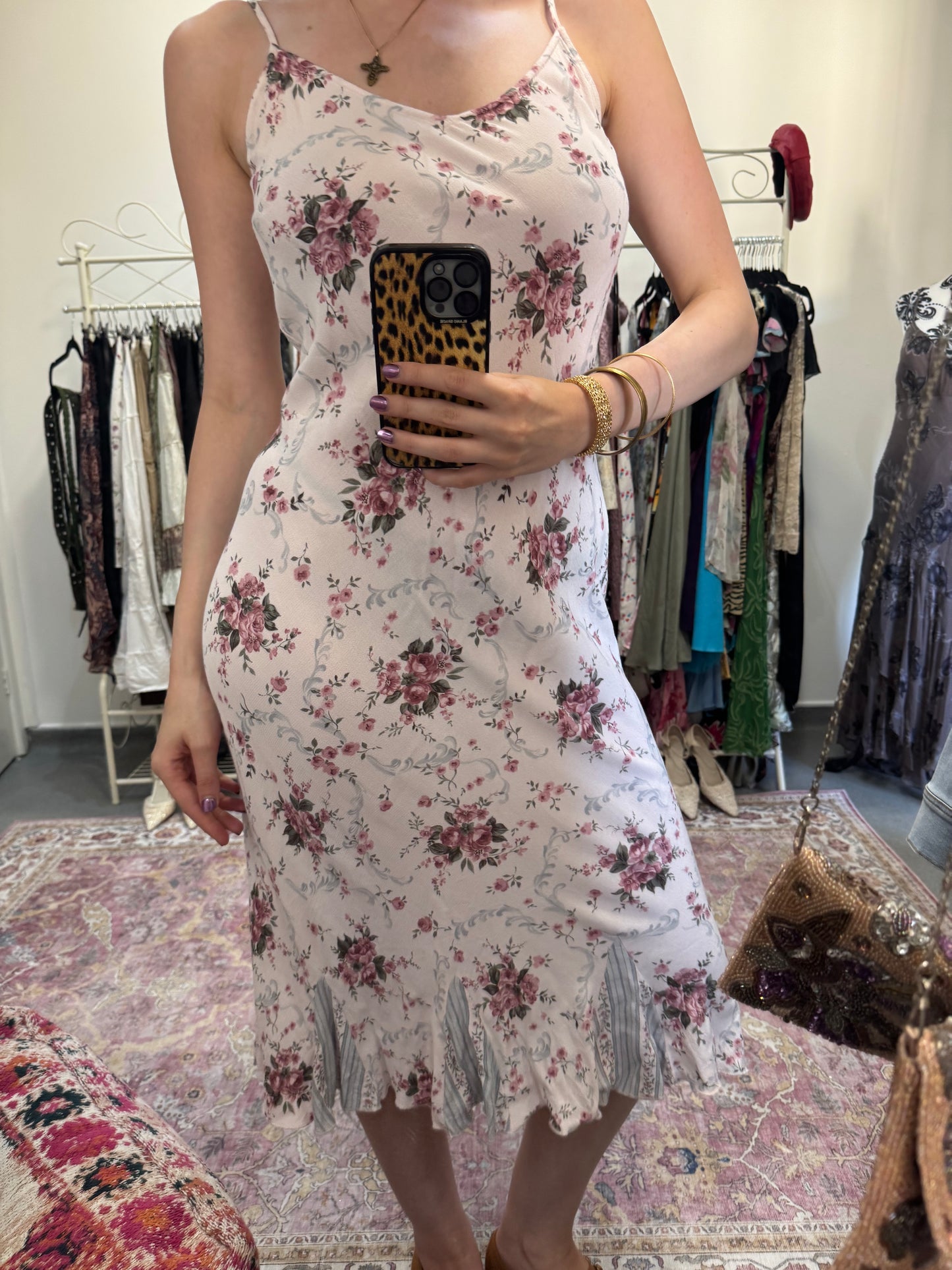 Vintage 00’s floral per Una maxi dress