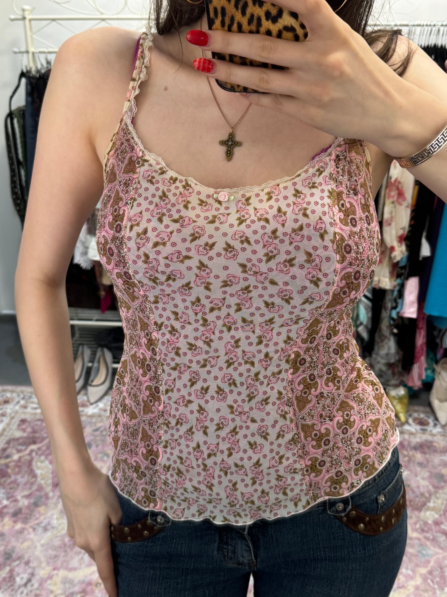 Vintage 00’s intimissimi floral cami
