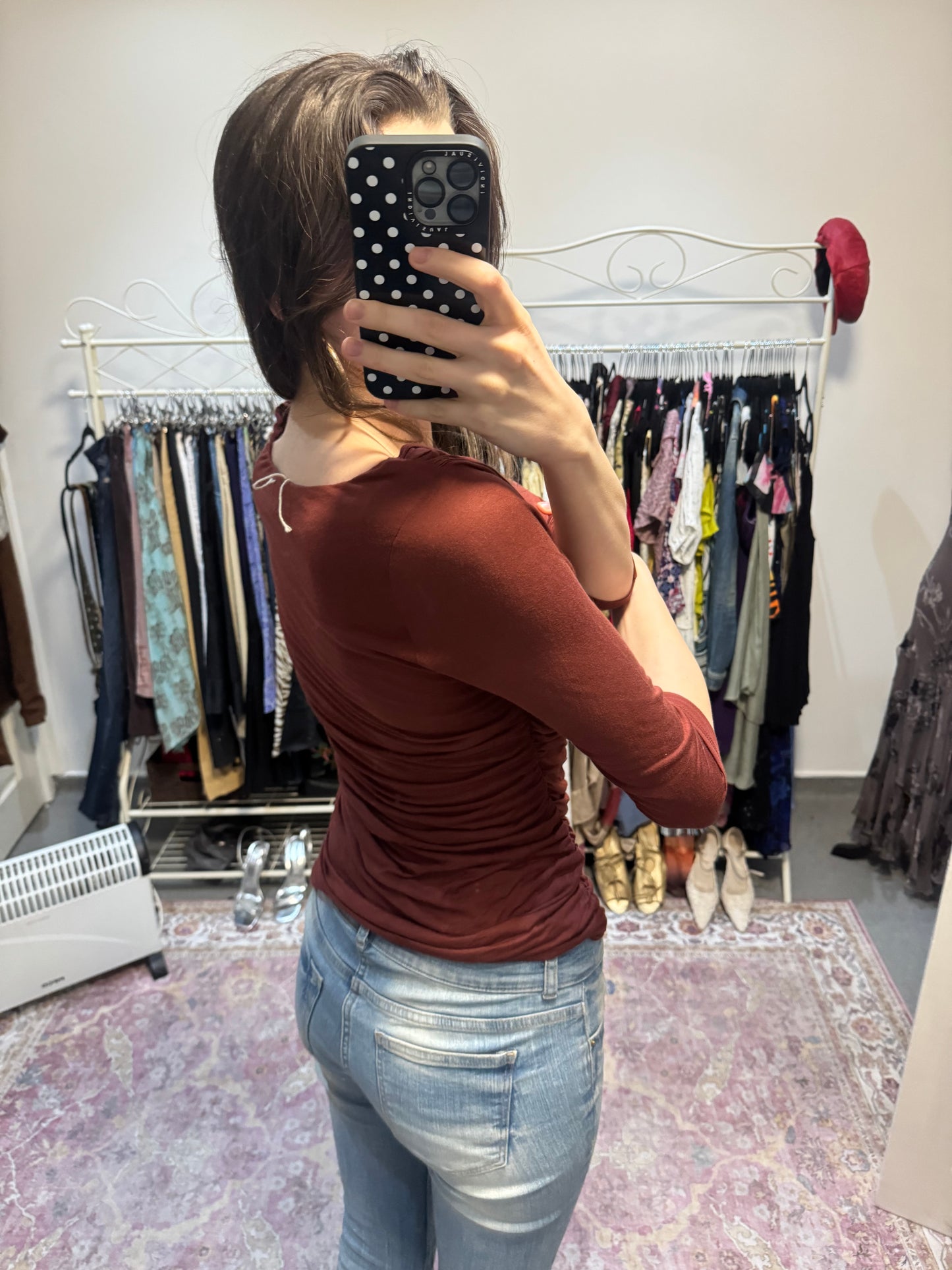 00’s h&m cowl neck top