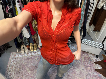 Vintage 00s sheer shirt