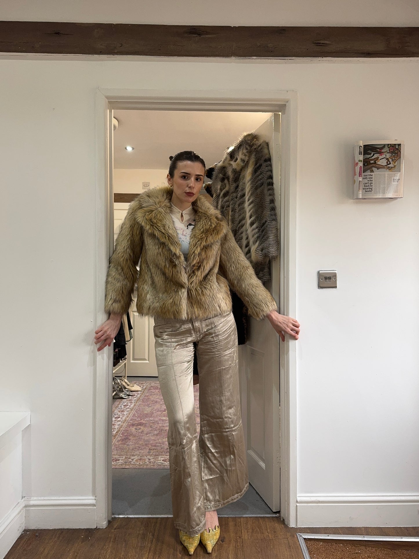 Vintage 00’s Topshop fur coat