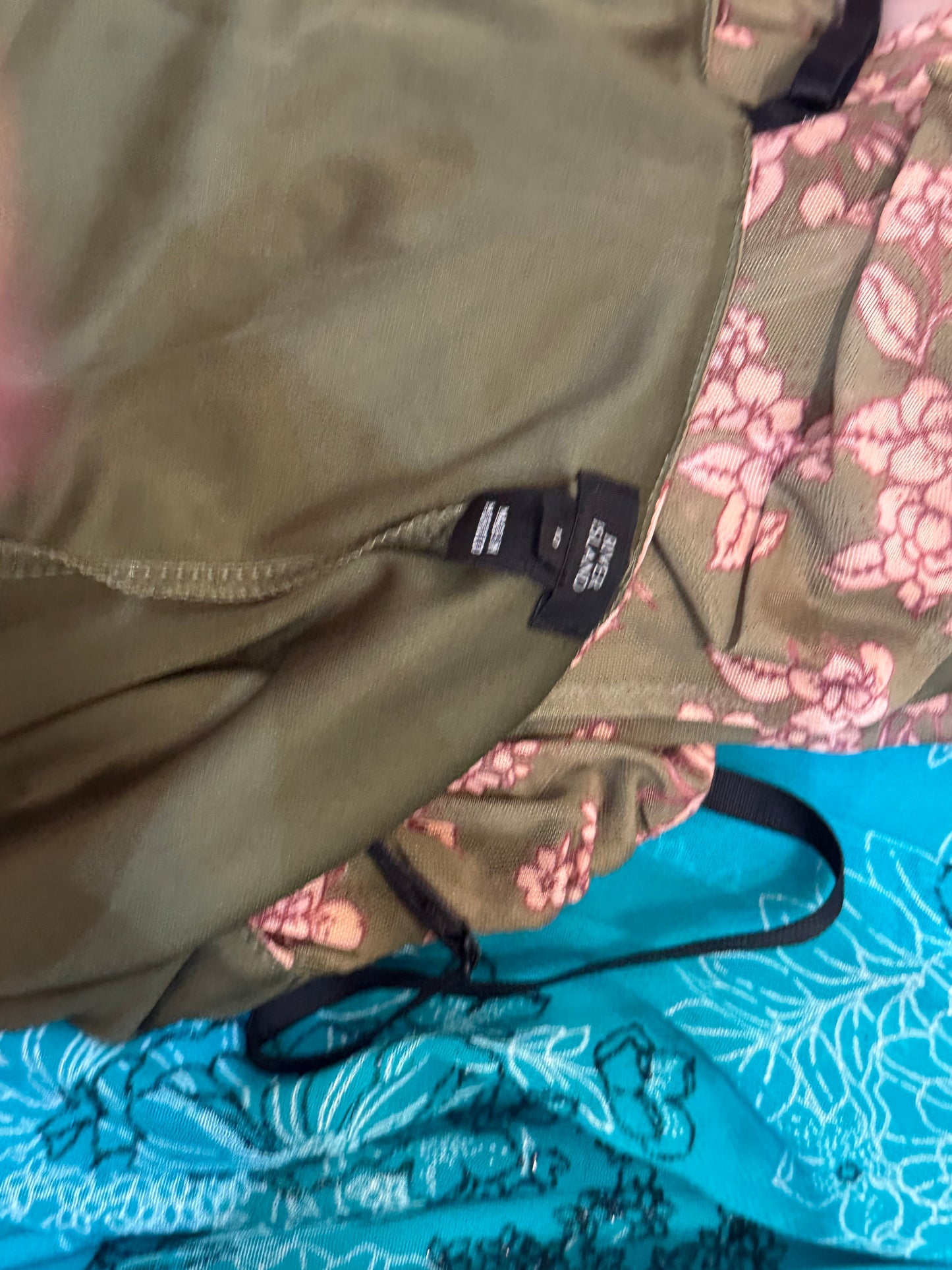 Vintage river island floral max dress with split thigh