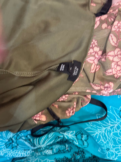 Vintage river island floral max dress with split thigh