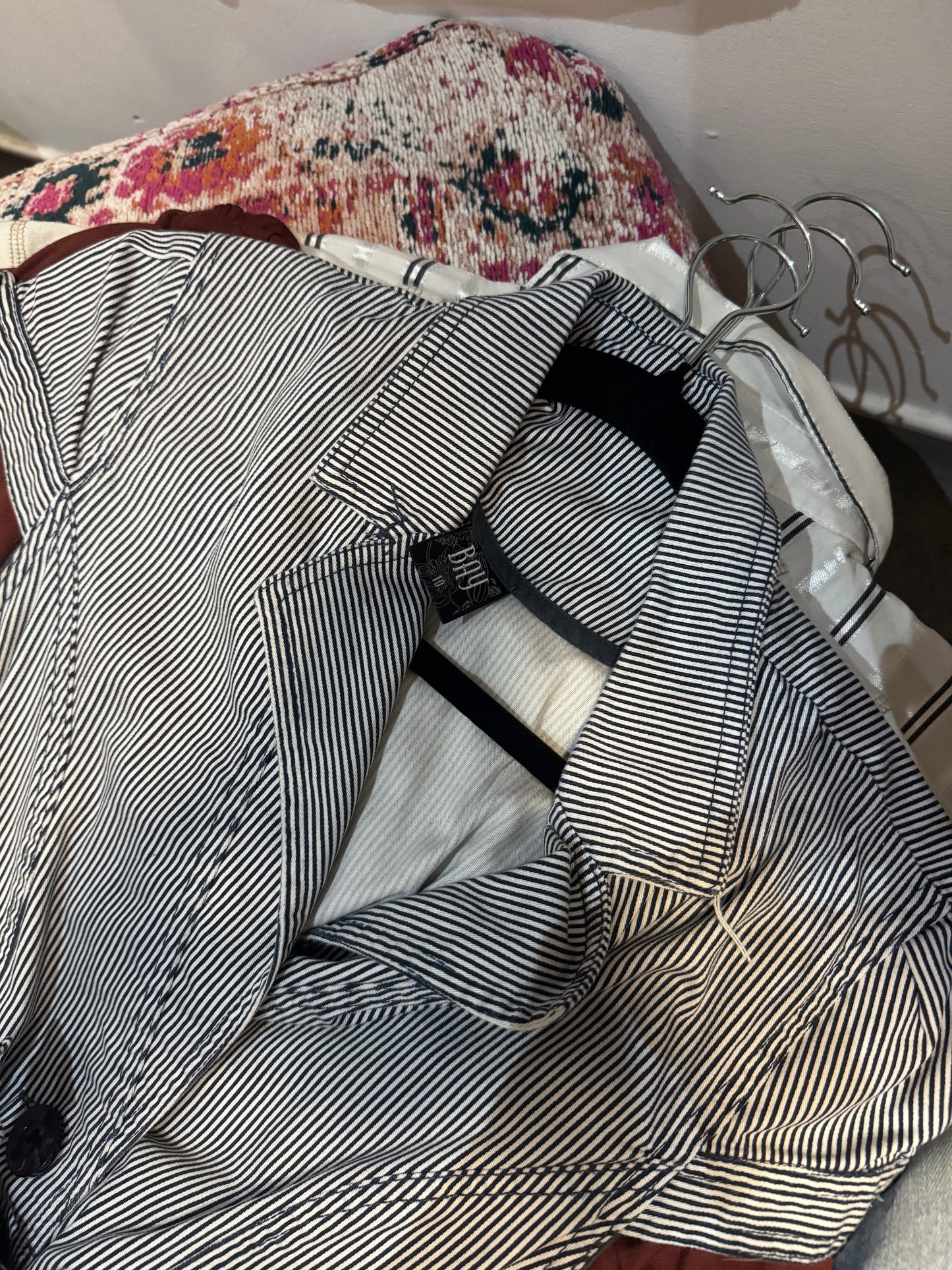 Vintage BAY denim striped top