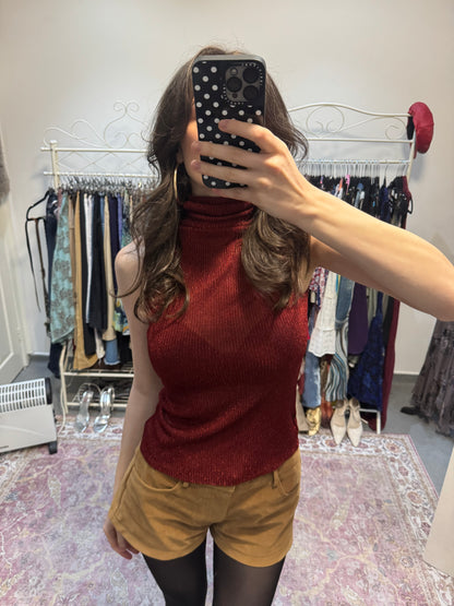 Vintage 00’s sparkly roll neck top