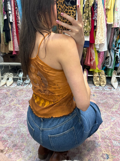 Vintage Samoa Buddha graphic top