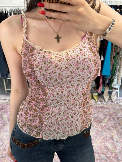 Vintage 00’s intimissimi floral cami