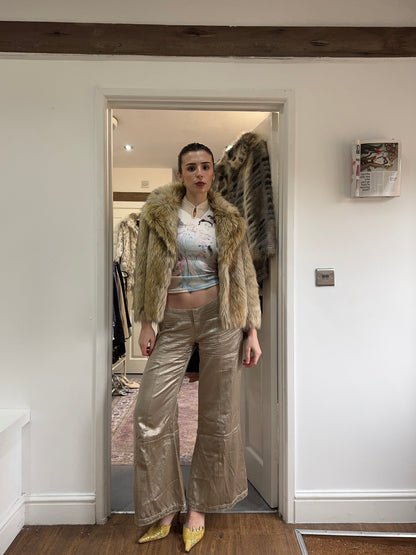 Vintage 00’s Topshop fur coat