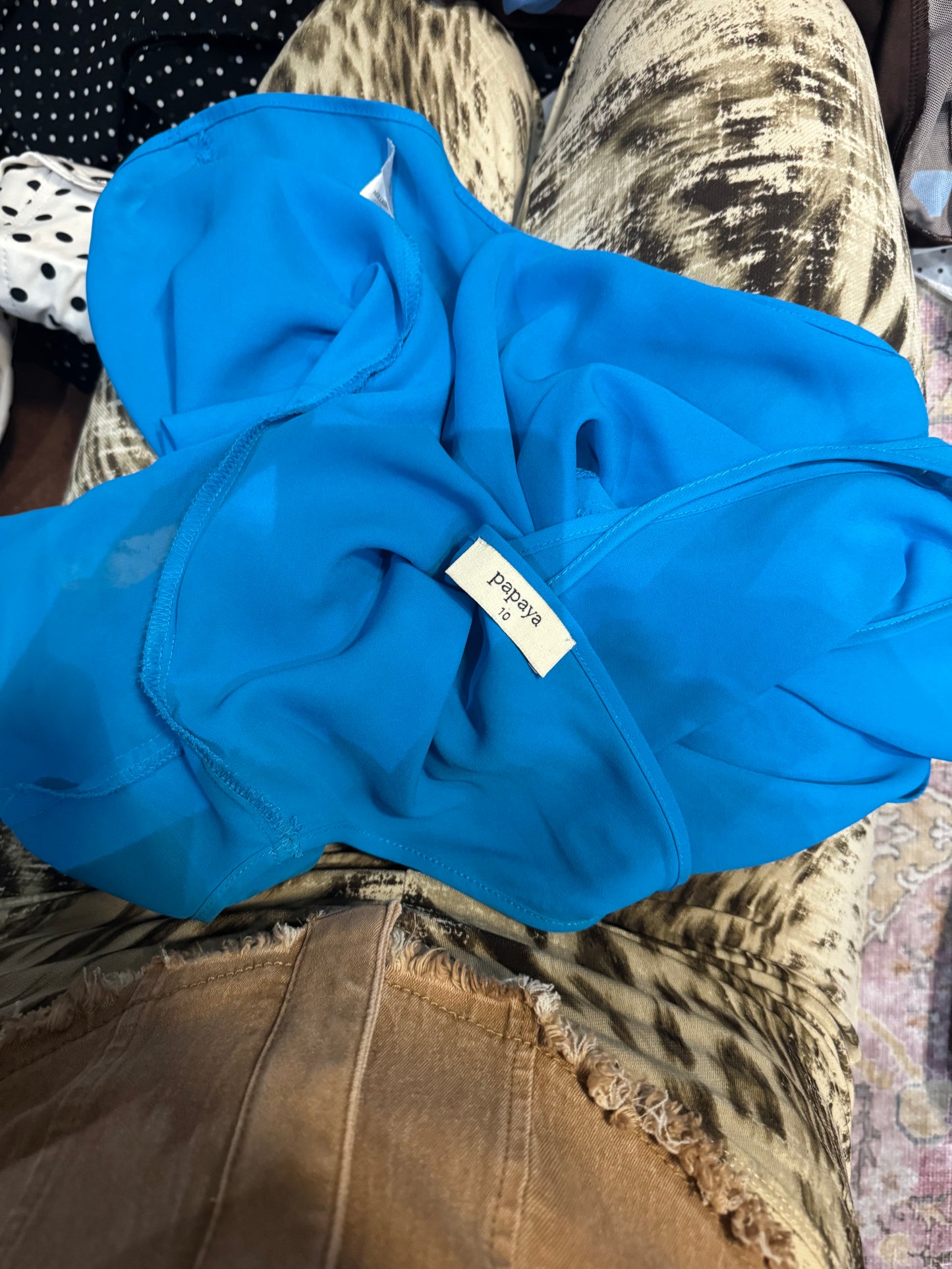 Vintage papaya blue camisole